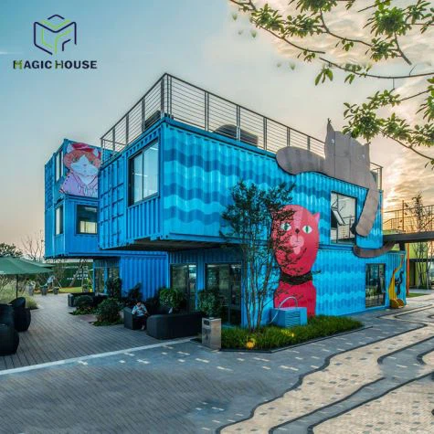 Prefab Container Hotel  4  Teach Coimeádáin Seomra Leapa